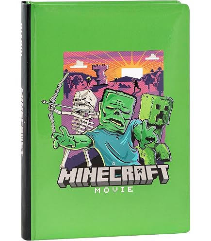 Minecraft Agenda Scolaire 12 Mois Creeper Jolly - 320 Pages Couleur Pour Enfants Et Ados