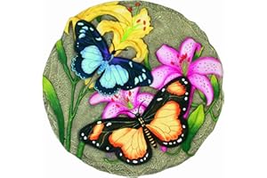 Spoontiques - Garden Décor - Butterfly Stepping Stone - Decorative Stone for Garden