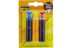 Vahiné Colorant Alimentaire 3 tubes de 6ml