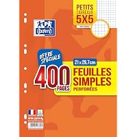 Stock Bureau - OXFORD Feuilles Simples COLOR SYSTEM A4 Perforées 200 - 9