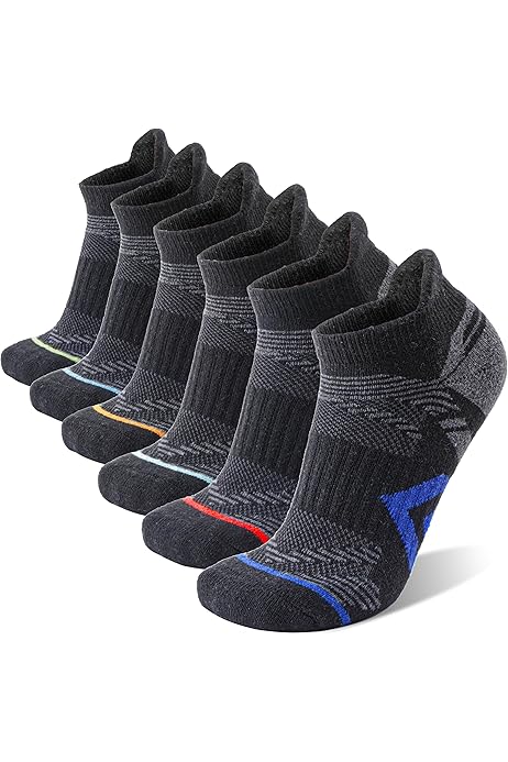 6 Paia Calzini Calcio Uomo - Compressione Antiscivolo Per Sport E Corsa - Foto 2