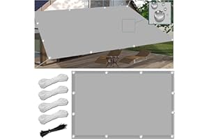 FLYSOUL Vela Ombreggiante Impermeabile 2.4x2.8M Tenda da Sole per Esterno Vele Ombreggianti Rettangolare Telo Parasole con Fune e Occhiellato Protezione UV Tenda Vela per Giardino Balcone Terrazza