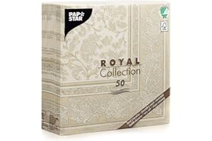 Papstar 11681 50, Tovaglioli di Carta Royal Collection Piega a 1/4 40 x 40 cm