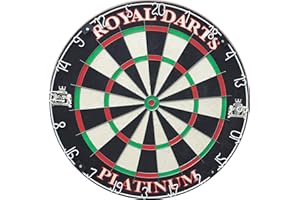 ‎ROYAL DARTS Royal Darts Dartboard Platinum | Dartscheibe Für Steeldarts | Dartboard Aus Sisal | Turnierdartboard