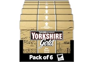 Yorkshire Tea Gold, 6 Boxes of 160 Tea Bags (Total 960 Bags)