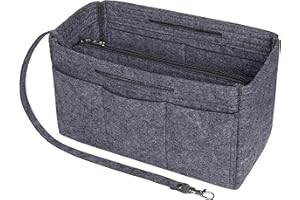 Soyizom Filc torebka organizer wkład, torba w torbie organizer wkładka torebka wkładka, torba na ramię organizer wkładka dopasowana Speedy 25-40, Neverfull (6 kolorów, 3 rozmiary)