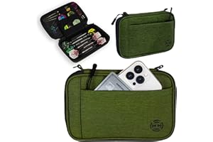 Harrows Darts Case | Smart Dart Case Darts Holder | Holds 3 or 6 Darts | Protective EVA Material with Fabric Finish | Professional Darts Accessories | Holds Darts Fully Assembled