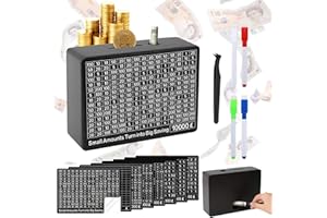 JHL COLLECTION Wooden Money Saving Box with Counter, Cash Savings Challenge Box for £10000, £5000, £3000, £2000, £1000, £500, Reusable Money Bank, Cash Vault, Coin Bank, Piggy Bank for Kids Adults Gifts