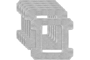 JORAIR 6 Stück Reinigungspad für Ecovacs Winbot W1 / W1 Pro / W2 / W2 Omni Fensterputzroboter, Fensterreiniger Roboter Reinigungstuch für Ecovacs Waschbare Mikrofaser Wischtücher