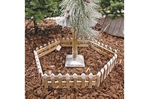 URBN-TOYS URBN Toys Set Of 1 Or 2 Natural Wood Christmas Tree Border Fence (2)