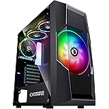 EMPIRE GAMING - Boitier PC Gamer Onyx - ARGB Moyenne Tour ATX, mATX, ITX - 4 Ventilateurs LED RGB Adressable (1 x 200mm et 3