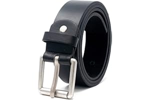 Ossi Mens 38mm Smart Casual Jeans Black Belt Size 28" - 60" (Small - 5XL)