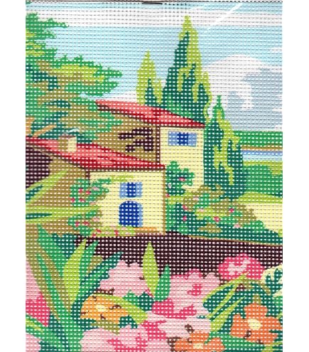 Chemin de la maison bretonne canevas - Luc Création