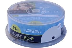 SECOMP MILLENNIATA BD-R M-DISC 15er printable Casebox 25GB/1-4x Storage 1.000 year