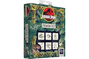 USAOPOLY Set Dados Jurassic Park Premium X6