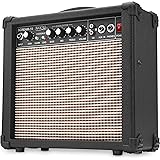 Rocktile Scream 15 Amplificatore per chitarra - Mini combo amplificatore da 15 watt, 2 canali - Portatile, ingresso AUX per M