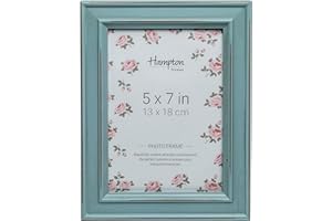 Hampton Frames PALOMA PAL301957BX - Cornice portafoto in vetro blu chiaro 5 x 7 (13 x 18 cm)