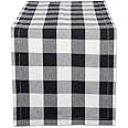 AlinDress Cotton Buffalo Check Table Runner for Family Dinners or Gatherings, Indoor or Outdoor Parties, Everyday Use (14x72, Seats 4-6 People)