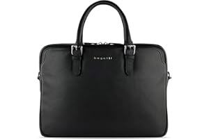 bugatti Bella maletín grande, cuero genuino de vaca - portátil 15"