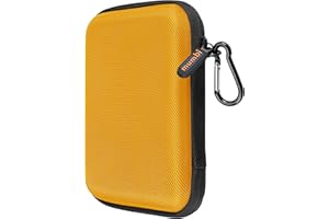 mumbi externe Festplattentasche bis 6,35 cm (2,5 Zoll) gelb/senfgelb, Memory Karten, Hülle