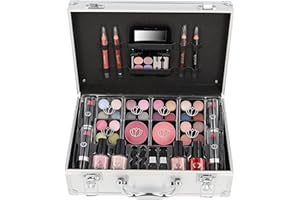 Briconti Kosmetik-/ Schminkkoffer 'Darling', Silber