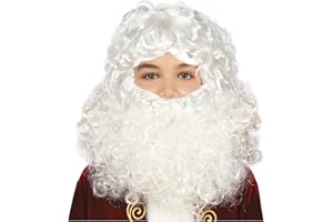 FIESTAS GUIRCA Peluca y Barba de Papá Noel Infantil
