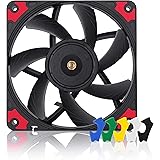 NF-A12x15 PWM chromax.Black.Swap, Ventilateur Silencieux de Faible Épaisseur, 4 Broches (120x15 mm, Noir)