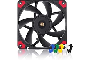 Noctua NF-A12x15 PWM chromax.black.swap, Ventola Silenziosa e Sottile, 4-Pin (120x15 mm, Nero)
