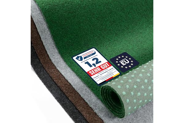 Primaflor Tapis de Gazon Comfort 200x350 cm Vert Gazon Artificiel extérieur 5 mm, Doux, Surface Plane, perméable à l’Eau, Dos à Picots antidérapants, Largeur 2 ou 4 m au mètre Jusqu’à 50 m