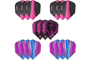 Harrows Dimplex - Set di 10 Alette per Freccette (30 Alette totali), 100 Micron, Extra Resistenti, realizzate nel Regno Unito, Accessori Professionali per Freccette