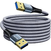 ANDTOBO USB Male 3.0 Cable -3 Metres, USB to USB Cable, 5Gbps Male Usb Cable for Laptop, Hard Drives, Computer, Macbook, Blu-