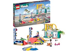 LEGO Friends Skate Park, Set con Rampa da Skateboard, Giochi per Bambine e Bambini dai 6 Anni con Personaggi 2023, Monopattino e Sedia a Rotelle 41751