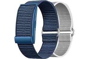 Nilox ONAIR, Screenless Smart Band Fitness, Monitoraggio 24/7 Salute e Attività, Design Minimal, Batteria a Lunga Durata, con Coaching intelligente, Dispositivo Blu, Cinturini Blu e Grigio