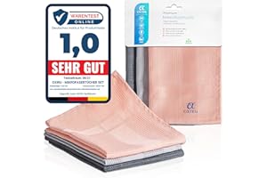 OXIRU Premio Panni Microfibra 40x40, Set (Antracite, Grigio, Rosa): Panno Microfibra Auto, Stracci Microfibra, Microfibra Panni Pulizia, Stracci Cucina, Panno Magico - Multifunzionale e Efficace