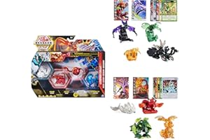 Bakugan Legends Collection Pack, 4pak zawierający Cycloid Bakugan, Arcleon Geogan, Nillious Nova, Hydorous Ultra i 6 BakuCores, zabawki dla dzieci 6+