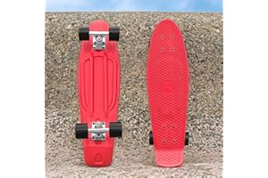 VICI Cruiser Skateboard – Lightweight & Durable with Non-Slip Deck, Smooth PU Wheels & ABEC Bearings – 22in or 27in [Optional Helmet + Pads]