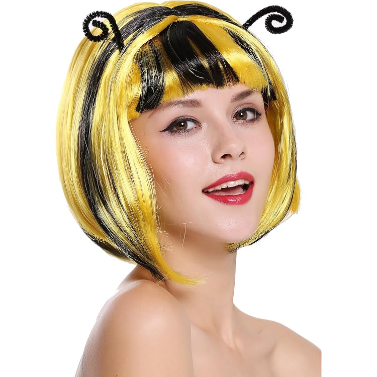 Festartikel Müller Bienen-Perücke/Mütze – Lustiges Kostüm-Accessoire Für Karneval & Party