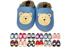 MiniFeet Premium Soft Leather Baby Shoes - Buy 4 Pairs & GET 1 of Them for Free ! - Toddler Shoes - 0-6 Months to 4-5 Years