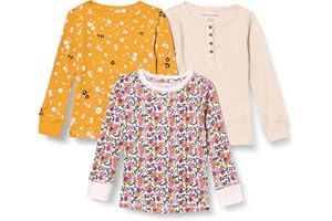 Amazon Essentials T-shirt thermique en maille à manches longues Fille, Lot de 3