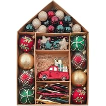 Boules De Noël Valery Madelyn - Lot De 90 Pièces - Rouge, Vert, Or - En Plastique Incassable - Pour Sapin Et Décoration - 3