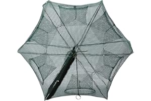 Yunxwd Piège à appâts portable - Filet de pêche pliable - Facile à manipuler - Pour poissons, crevettes, rondelles, crabes, vignes de rivière