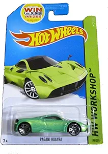 Hot Wheels 2014 Hw Workshop All Stars Green Pagani Huayra 198/250 Code Car