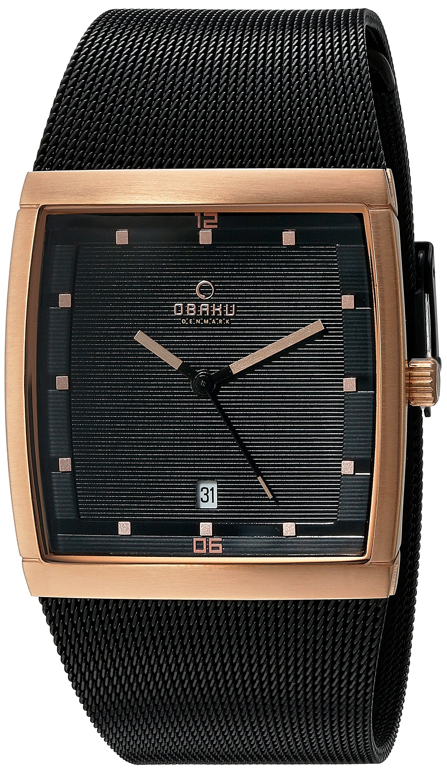 Ingersoll Obaku by Herren Analog Quarz Uhr mit Edelstahl Armband V102GDVBMB