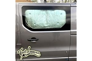 Fuel Lagoon NEW Vivaro, Trafic, NV300 Thermal Silver Screens (Side Screen)