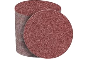 STEBRUAM 40 Piezas Discos de Lijas 150mm,Grano Cada 40 Lija Circular con sin Agujeros juego de discos Abrasivos de 6 pulgadas para Lijadora Orbital