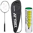 YONEX Nylon Badminton Racquet Astrox Lite 27I (G4, 77 Grams, 30 Lbs Tension)& Mavis 200I ,,, Multicolor