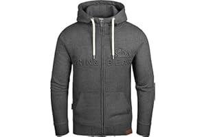 Grin&Bear | Uomo Felpa con Cappucio Hoodie con Disegno Goffrato | GEC017