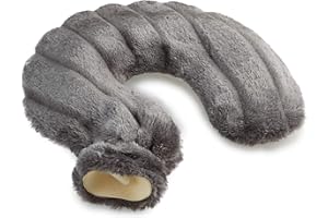 CityComfort Bolsa Agua Caliente para Cuello y Hombros, Bolsas Agua Caliente con Funda de Forro Polar, Regalos Para Hombre y Mujer (Gris Oscuro)