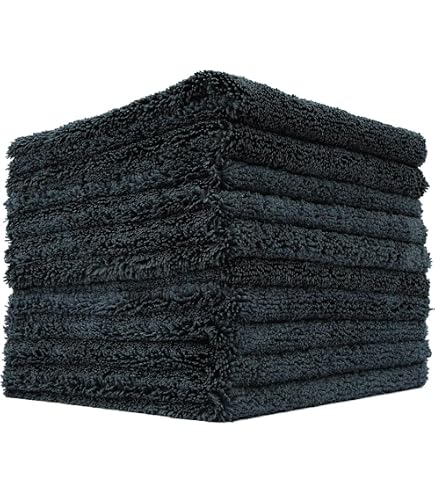 The Rag Company Mikrofaser-Frottee-Tücher – 12 Stück, 40,6x40,6 Cm, Fusselfrei & Saugstark Für Haushalt & Auto