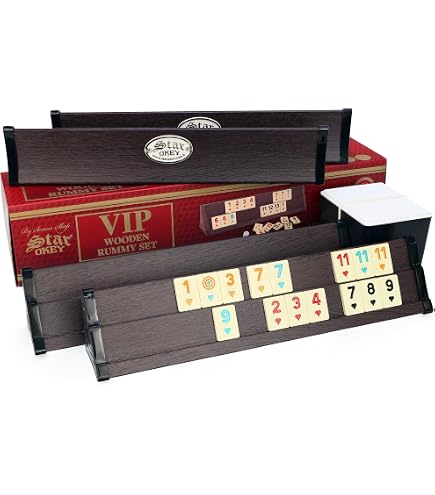 Jeu de Okey turc en bois Bois Ahsap Okey Takimi Oyunu Rami Jeu de société Tile Royaume-Uni - France